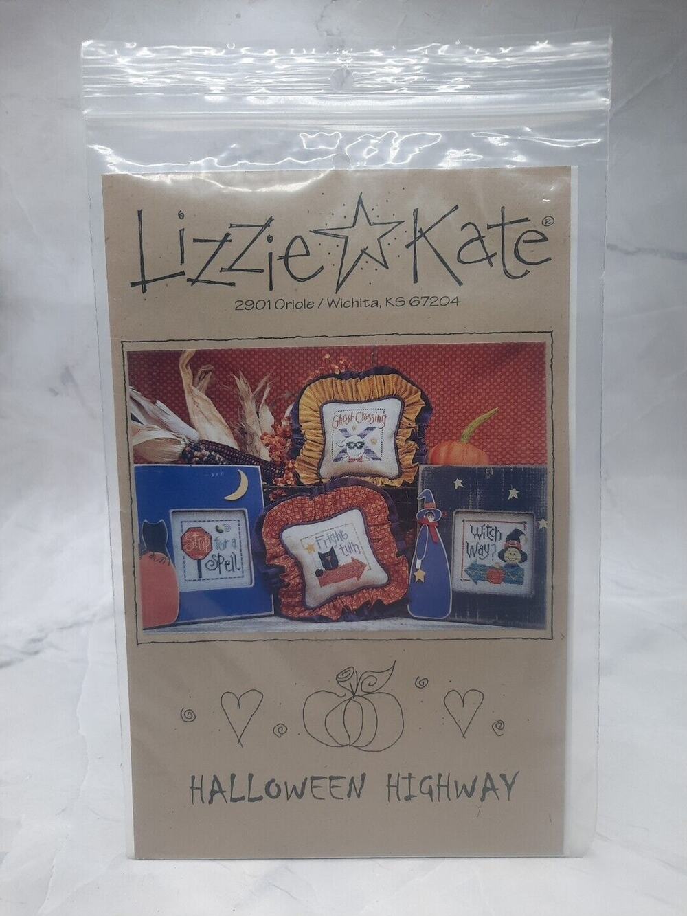 Lizzie Kate Counted Cross Stitch Patterns Halloween Highway 4 Design Charts